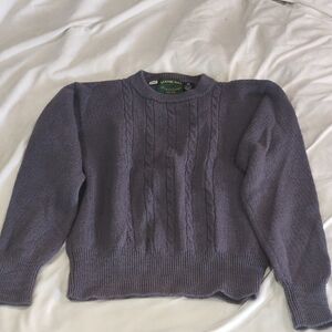Women's Purple Crew Neck Sweater